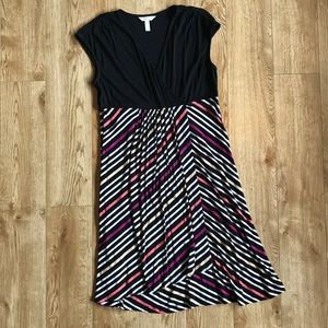 Stripe midi dress